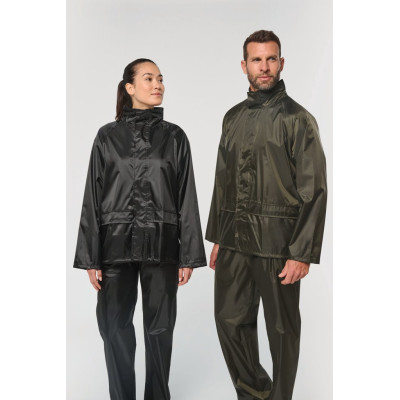 Unisex coated rain set